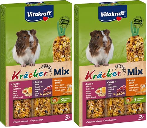 Vita Fuerza Kräcker Trio Mix 2 x Paquete de 6 cobaya