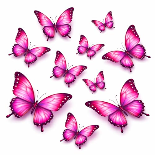 Kit papillons roses pour masquer les rayures de voiture et pc