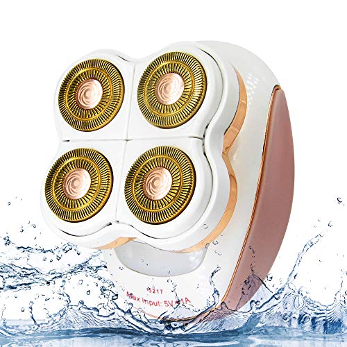 GRATINO Electric Shaver for Women and Men's Legs, Face with Cordless Electric Razors- Waterproof Hair Removal Device