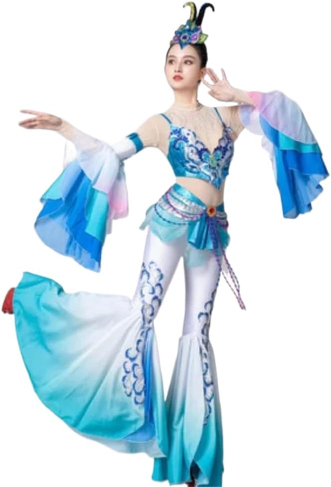 Blue Dunhuang Dance Costume Chinese Classic Clothes Nigeria Ubuy