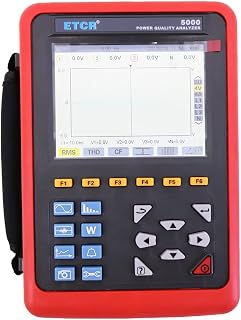ETCR5000 Power Quality Analyzer Multi-Functional 3 Phase Power Analyzer with 068B Current Clamp 1.0A~1000A