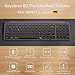 Keychron B2 Pro kabellose Tastatur, 96% ISO-DE-Layout, 2,4 GHz & Bluetooth, ultradünne, bis zu 1200 Stunden Akkulaufzeit, programmierbar mit ZMK/Launcher, kompatibel mit Mac/Windows/Linux – Spacegrau