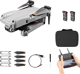 Drones with Camera for Adults Kids Mini Drone with 4K HD Camera RC Quadcopter for Beginners with Gravity Sensor Headless Mode One Key Return/Take Off/Landing Drone with 2 Batteries