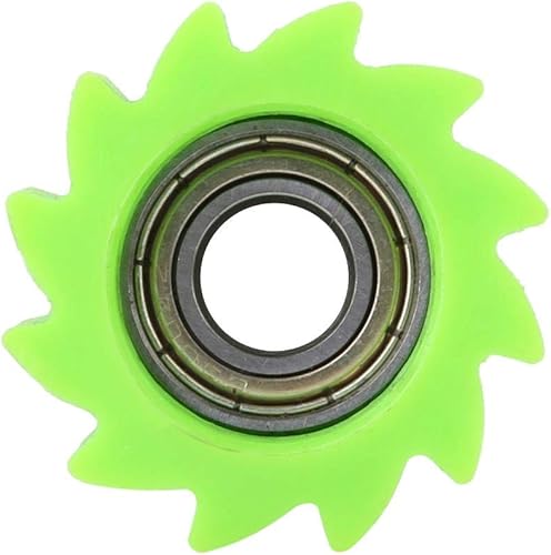 Miniatura 4 de Tensor de rodillo de cadena de motocicleta, rodillo de rueda de polea para bicicleta KX250F KX450F 2006-2016 (verde)