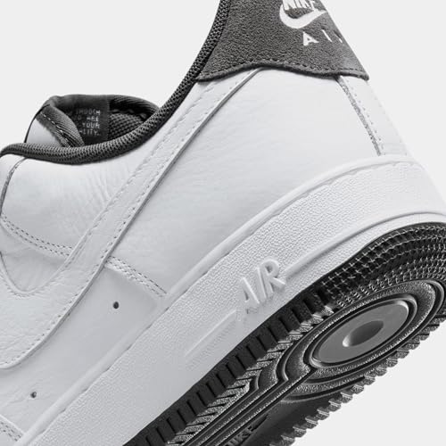 Nike Air Force 1 '07 LV8 Mens Basketball Shoes (White/Anthracite) (HM9483-101, Black/White)3