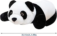 Vista 7 de Panda Weighted Stuffed Animals, 1.87lbs Panda Stuffed Animal Cute Weighted Plush Animals Hugging Pillow Toy for Boys Girls Valentine Christmas, 31.4