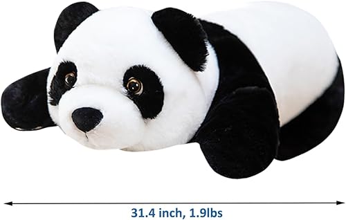 Miniatura 7 de Animales de peluche con peso de panda, 1.87 libras, lindo animal de peluche con peso, juguete de almohada para abrazar para niños y niñas, San
