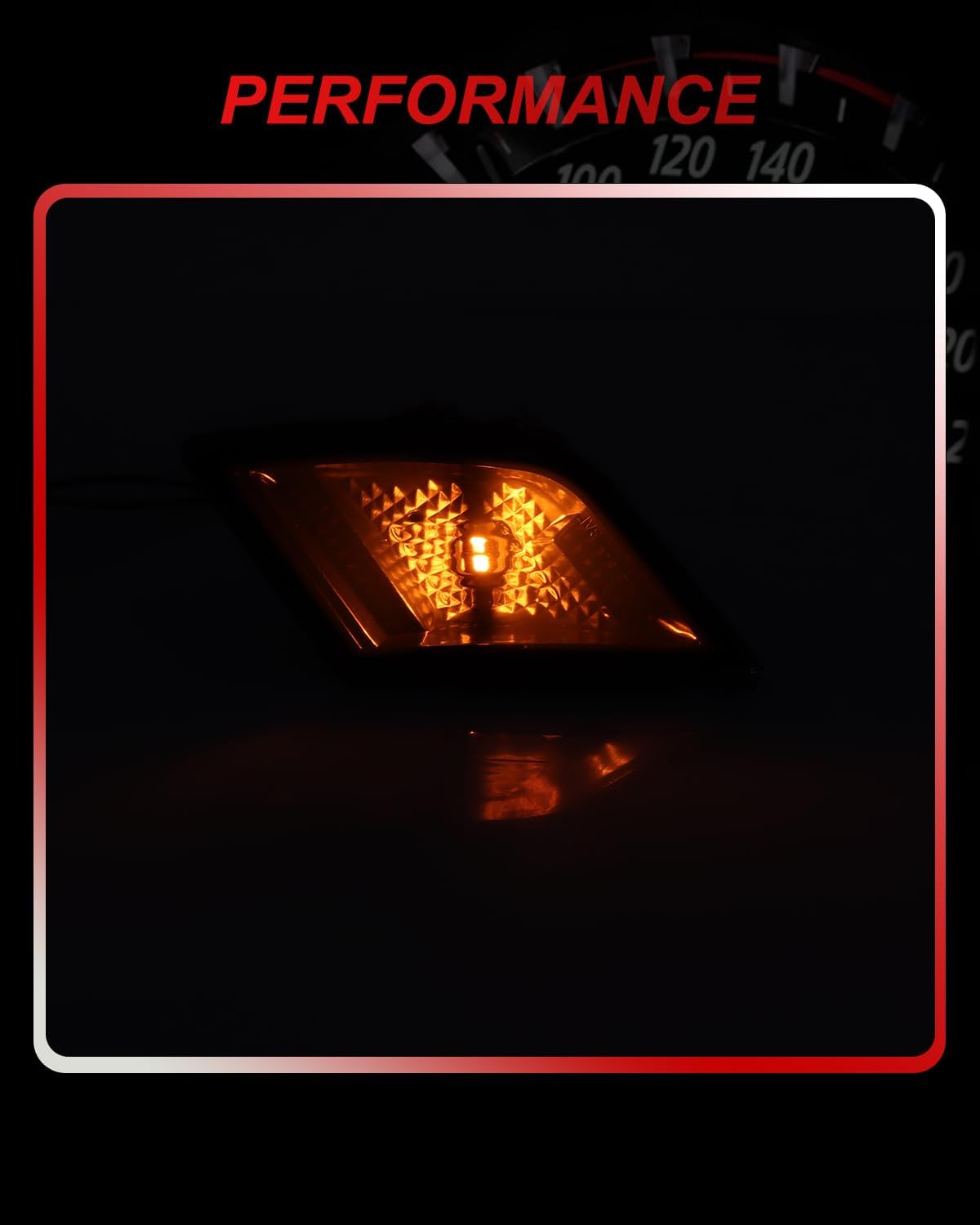 Smoked Front Sidemarker w/Amber LED Lights For 2008-2011 Benz W204 C250 C300 C-Class