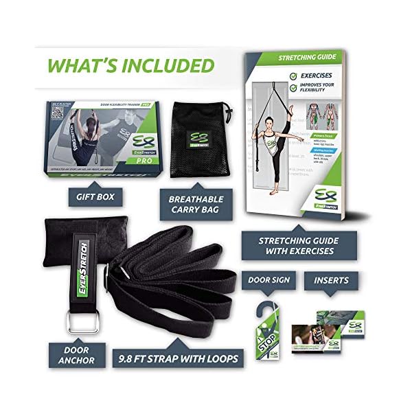 EverStretch-Leg-Stretcher-Get-More-Flexible-with-The-Door-Flexibility-Trainer-PRO-Premium-Stretching-Equipment-for-Ballet-Dance-MMA-Taekwondo-Gymnastics-Your-own-Portable-Stretch-Machine EverStretch Leg Stretcher PRO: Premium Over The Door Flexibility Trainer | Professional Stretching Equipment for Ballet, Dance, Martial Arts, Cheerleading & Gymnastics | Portable Split Machine