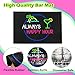 Tiki Bar Mat for Countertop, Bar Drink Silicone Mat for Bartending, Rubber Bar Spill Mats for Home Counter Top Bar Decor Accessories, Large Bartender Cocktail Rail Drying Mats, Happy Hour Bar Sign