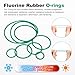 PATIKIL 50 Pcs Fluorine Rubber O-Rings 8mm OD 4mm ID 2mm Width Metric Round Sealing O Ring Seal Gasket for Machinery Industrial Engines Plumbing Faucet Hose Automotive