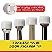 Premium Rubber Door Stop Stud Replacement Tips – Doorstopper Bumpers, Springe Hinge End Caps for Wall & Floor Protection – Universal Size (White)
