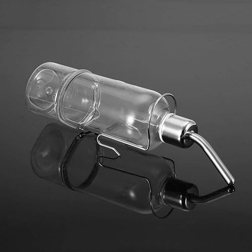 Miniatura 7 de Comedero de agua de loro, sin goteo, botella de agua para animales pequeños, botella de agua colgante para pájaros, animales pequeños, hámster,