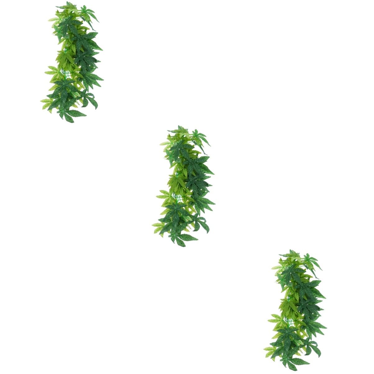 PRETYZOOM 3piezas Planta Artificial Rattan para Terrario y Acuario Decoración Realista De Enredaderas para Reptiles y Mascotas Simulación De Naturaleza