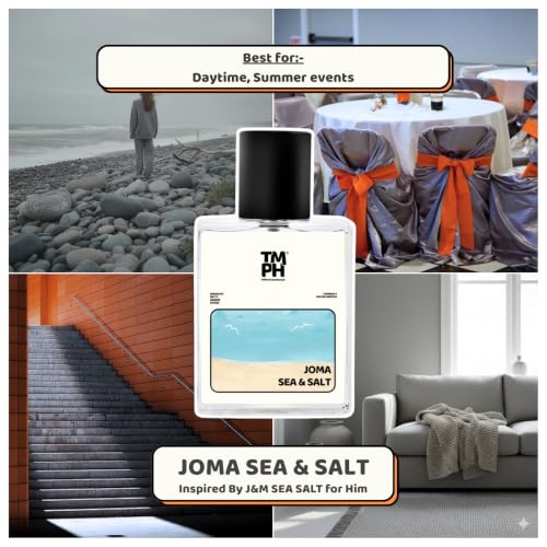 Image of TMPerfumehouse Joma sea & saltEDP for Men & Women | Fresh, Aquatic & Long Lasting Perfume Spray | Aromatic, Woody & Cool Fragrance | Luxury Gift for Him & Her | TMPH | 50ml