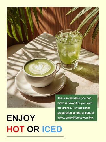 Image of TeeLux Matcha Green Tea Bags, Matcha + Sencha Green Tea Blend, 100 Count