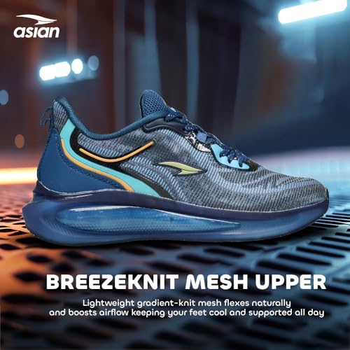 Image of ASIAN Men POWERPLAY-17 Running and Casual wear Running Shoes with Laces, Lightweight and Comfortable Shoes with Upper Fabric and Phylon Sole for Men & Boys