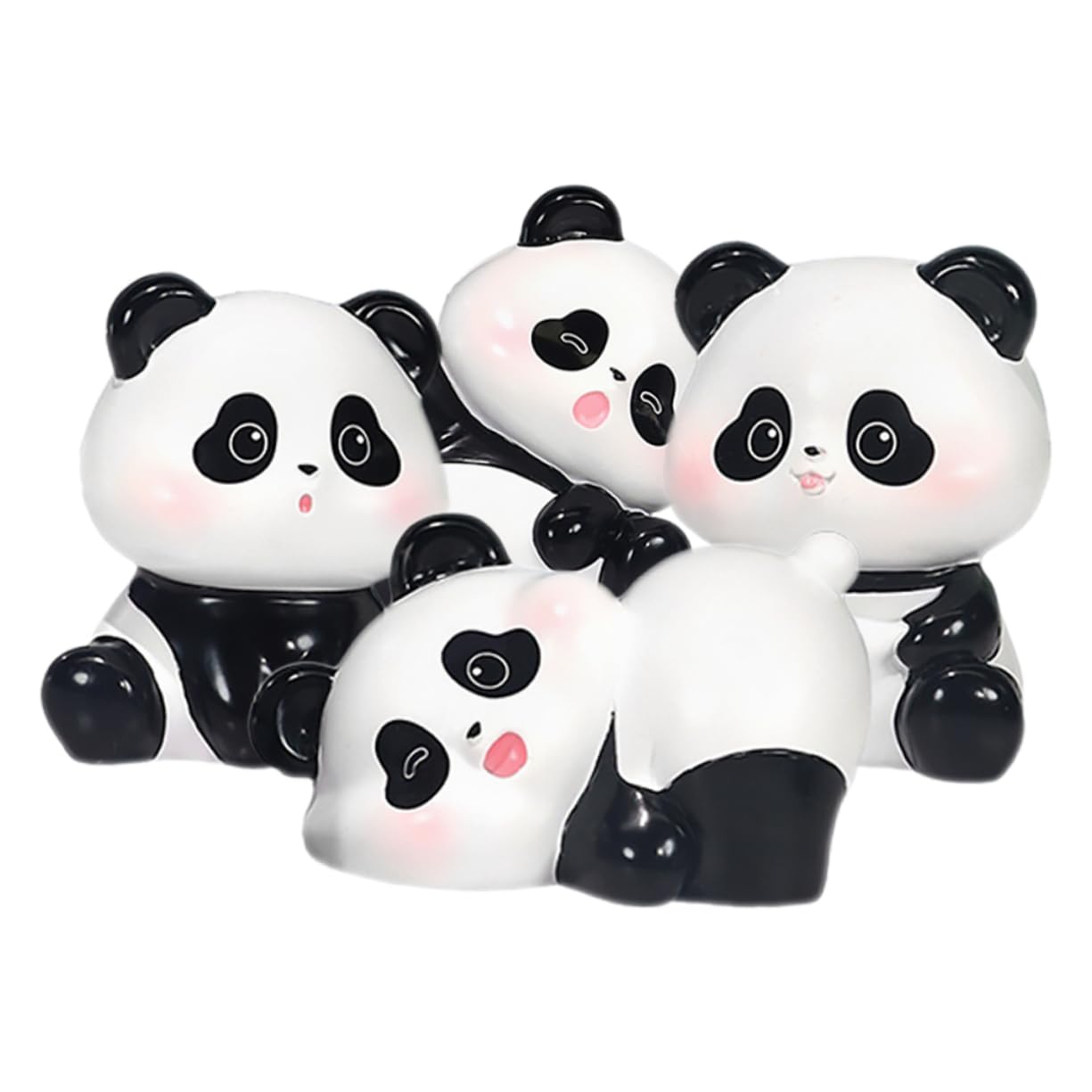 Ornements Mini Panda en Résine de Qualité Supérieure pour Table et Décoration de Jardin
