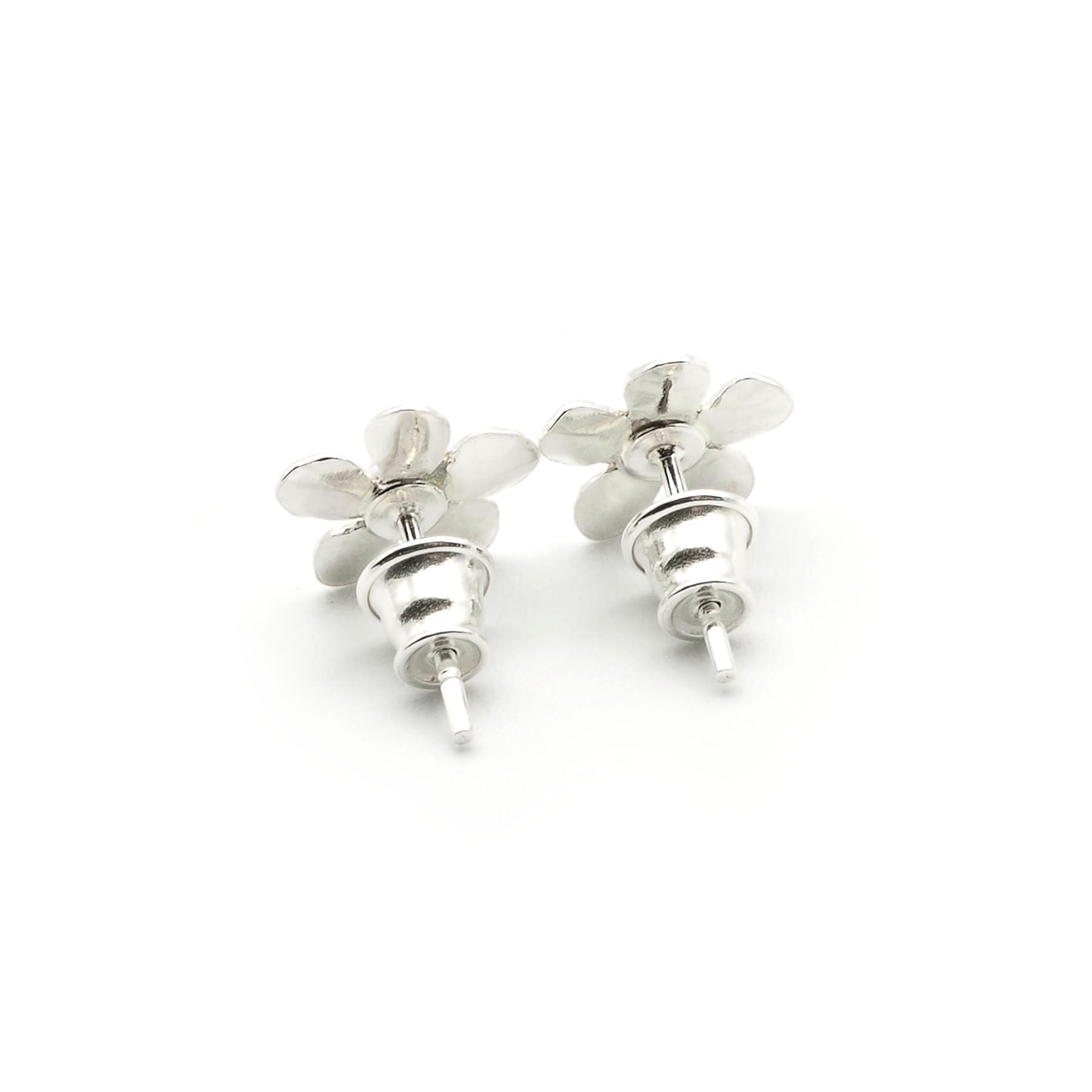 Pendientes Flor en Plata 925
