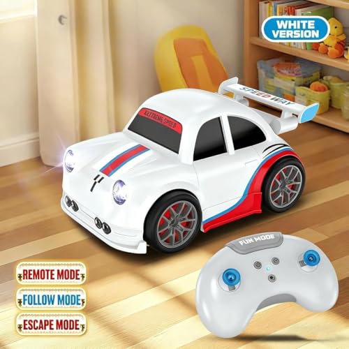 Image of Magic Induction RC Intelligent Sensor Car - 2.4GHz Remote Control Mini Car with Smart Music & LED Lighting, Educational Racing Toy Best Birthday Gift for Kids (Multi Color) (A3)