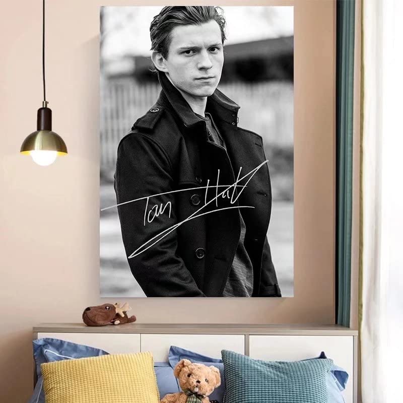 Tom Holland サイン入り B1ポスター SOCKLOCKPA Tom Holland Poster Signed Aesthetic Canvas 12x18inch