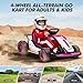Garvee Go Kart, Electric Drift Kart Car with Adjustable Seat, 24V 7Ah Outdoor Ride On Toy, 2 * 200W Motor, 8.1 MPH, LED Lights, Toy Race Car for Kids 6-12 Years Old