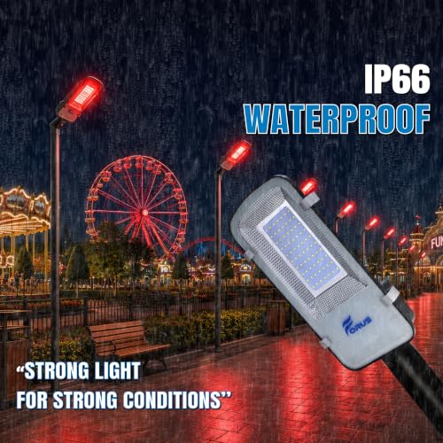 Image of Forus 40W Red Street Light Outdoor LED IP66 Waterproof Decorative Focus Lamp for Road Garden Events Security Terrace Landscape Pathway Building Festival Stage Party Celebration Lighting - 1 Pc
