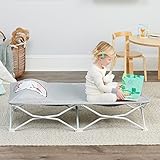 Regalo My Cot Pals Portable Toddler Bed - Polar Bear, Gray, Includes Animal Design Fitted Sheet with Pillow