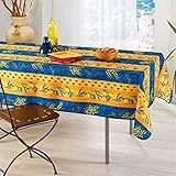 tischdecke provence beschichtet Einfache Wartung: Maschinenwaschbar bei 30°/40°. Kein Bügeln notwendig. Zarter Spin.