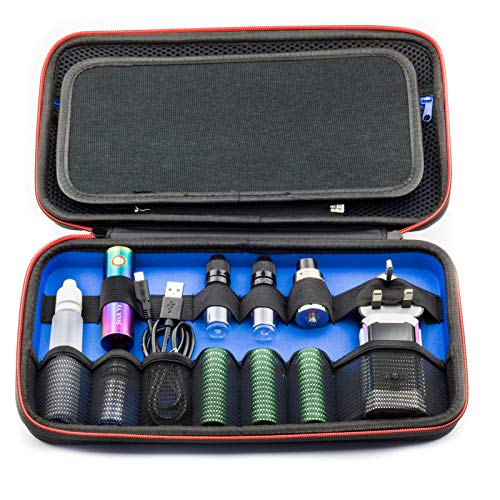 Vape Case For E Cig Vaping Tools Batteries Coils Tanks Box Mods Juice Liquid Bottles Accessories Protective Portable Storage Carry Kit Bag - 12 X 7 X 2.5 Inches Case Only Accessories Shown For Example #TOP3