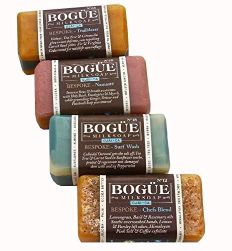 Miniatura 4 de BOGUE Goat Milk Soap-N12 Chefs Blend N18 Surf Rider N19 Yoga Blend & N28 Trailblazer-BESPOKE 4xBar Giftset Box