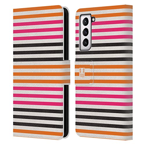 Étui cuir Samsung Galaxy S21 FE 5G finition haut de gamme Collection Rayures 2