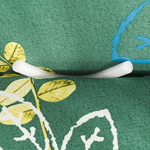 Funda de sofa de poliester elastica de 2 plazas con estampado verde KnSam 4
