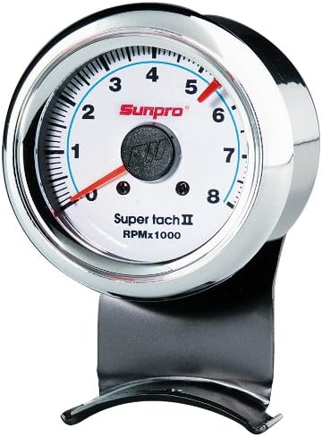Sunpro CP7911 Mini Super Tachometer II - White Dial