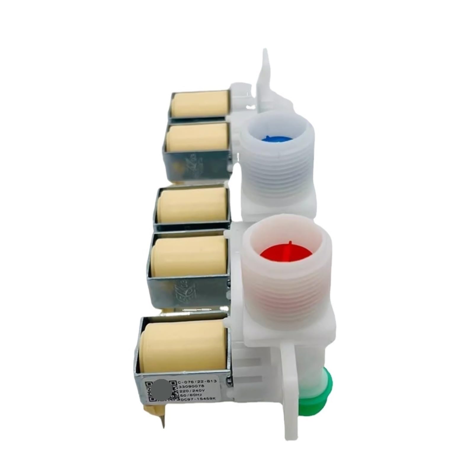 Drum Washing Machine Electric Water Inlet Solenoid Valve ，Compatible For Samsung， DC97-15459K D220V C-076-19-B13 Five-head Washer Part