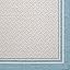 Simple Border, Tan/Cyan Blue
