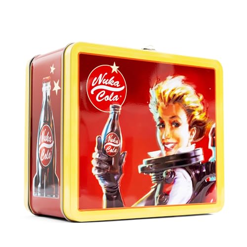 Fallout Nuka-Cola Retro Metal Lunchbox | Reusable Storage Tin Container