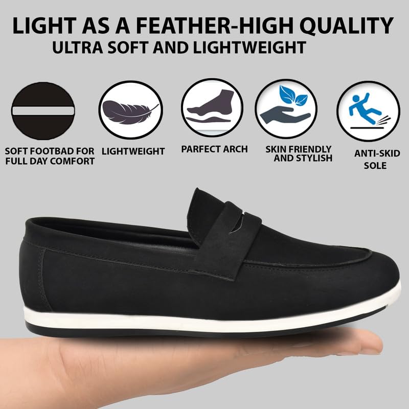 Image of HEALTH FIT Super Comfortable & Breathable Soft Sole Ultra-Lightweight Shoes Everyday Stylish & Durable Classic Design Shoe for Men's 731