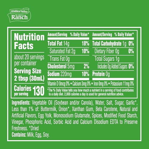Image of Hidden Valley Garlic Ranch Dipping Sauce, 20 FZ