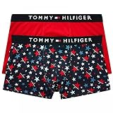 Tommy Hilfiger Jungen 2er Pack Original Baumwoll Boxerhosen, Primär Rot/Scatter Sterne 10-12 Jahre Primäre Rote/streute Sterne