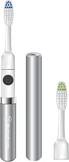 Westinghouse Travel Electric Toothbrush with 2 Brush Heads Sonic Toothbrush Battery Powered, Deep Clean, Stain & Plaque Removal Electric Toothbrush for Adults and Kids