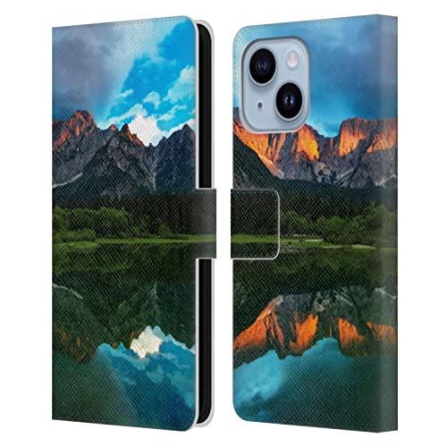 Housse cuir iPhone 14 Plus Patrik Lovrin Coucher de Soleil aux finitions soignées haut de gamme