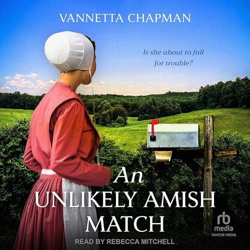 Diseño de la portada del título An Unlikely Amish Match