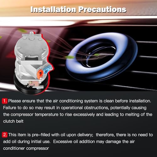 Image of CCIYU A /C Compressor with Clutch for Toyota Sienna 3.3L 2004-2006