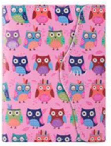 TALLON A6 OWL INDEX ORGANISER DIARY PLANNER ADDICT DAY A PAGE MAGNETIC CLIP FREE PEN - 2096 PINK