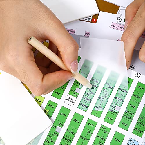 Abeillo 100Pcs Transparent Sticky Notes, 2 Sizes Waterproof Transparent Sticky Tabs Post It Notes, Clear Sticky Note Pads Translucent Memo Reminder Self-Stick Notes (3×3 In, 3.5×2.7 In) #TOP5