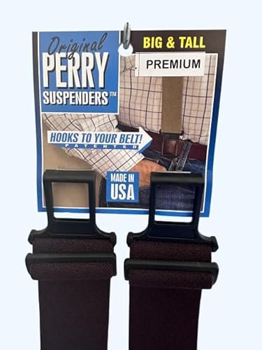 PERRY SUSPENDERS™ 2" Premium Hook On Suspenders, Navy