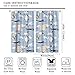 Kids Airplane Window Curtain Cartoon Colorful Balloon Ribbon Hot Air Balloon Pattern Rod Pocket Blue Sky Cloud Decor Drapes Nursery Bedroom Living Room Office 42x45in