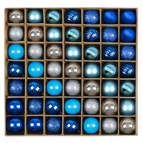 Sayrrame Mini Christmas Tree Ornaments, 49ct 1.18...