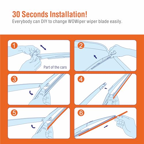 Image of 12 inch (12-J) Rear Wiper Blade Replacement for Rogue 2021-2008 Juke 17-11 Kicks 20-13 Pathfinder 20-13 Qashqai 21-17 /Benz M GLE 19-06 GL GLS 21-07 GLK 15-10 Back Windshield +More